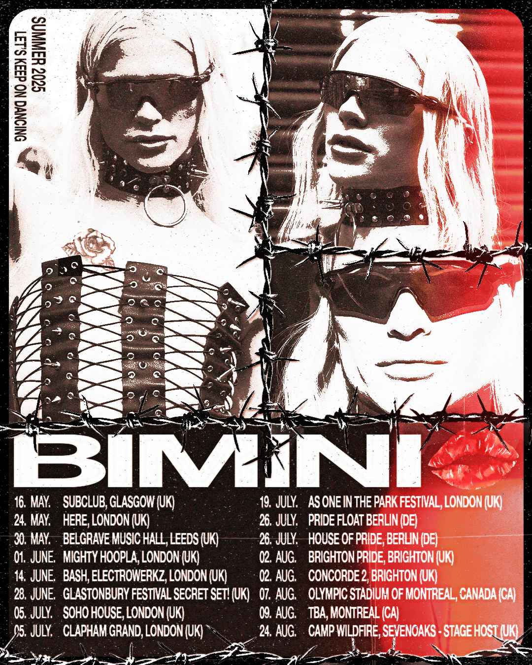 Bimin's summer gigs