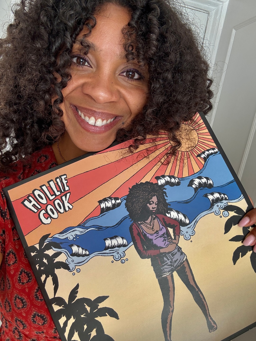 Hollie holding her debut album